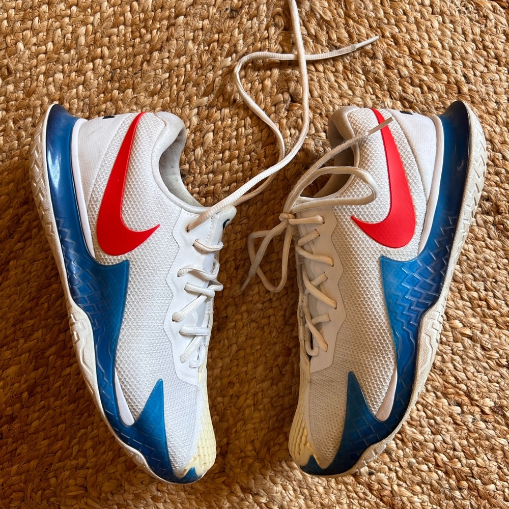 NIKE RAFA ZOOM VAPOR CAGE TENNIS SNEAKERS WHITE MENS SIZE 7.5 women’s 9